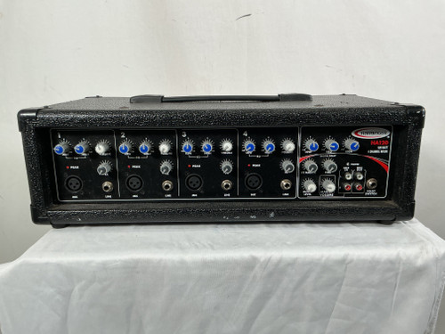 Vist Large View of Product Image Which is Used Harbinger HA120 4-CHANNEL MIXER Powered Mixing Head
