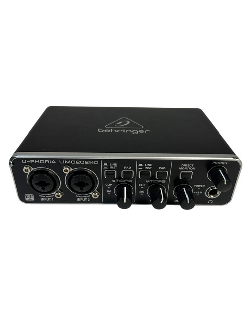 Vist Large View of Product Image Which is Used Behringer U-PHORIA UMC202HD Computer Interface 2 A/D Recording Inputs