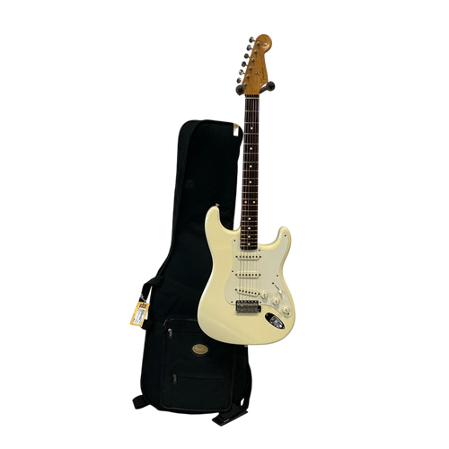 Vist Large View of Product Image Which is Used Fender STRAT CLASSIC 60S W/FENDER GIG S Type Electric Guitar White 6-String