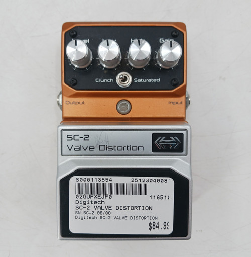 Vist Large View of Product Image Which is Used Digitech SC-2 VALVE DISTORTION Distortion Pedal
