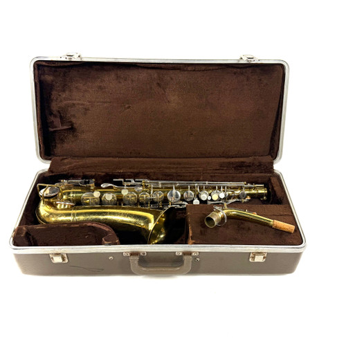 Vist Large View of Product Image Which is Used Buescher Aristocrat Vintage Alto Saxophone