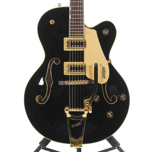 Vist Large View of Product Image Which is Used Gretsch G5420TG Semi-Hollow Electric Guitar Black 6-String