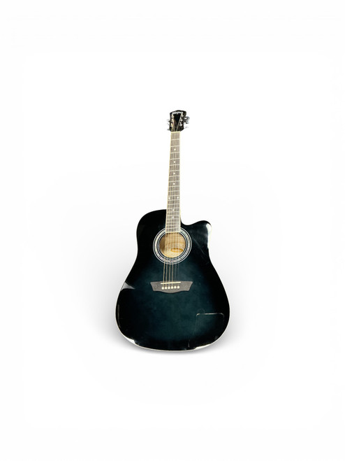 Vist Large View of Product Image Which is Used Washburn WA90CE PACK Laminate Top Acoustic Guitar Blue