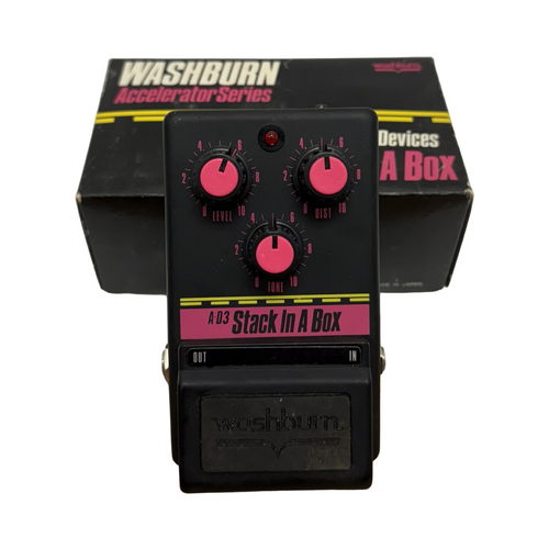 Vist Large View of Product Image Which is Used Washburn A-D3 STACK IN A BOX DISTORTION PEDAL Vintage Distortion/Overdrive Pedal