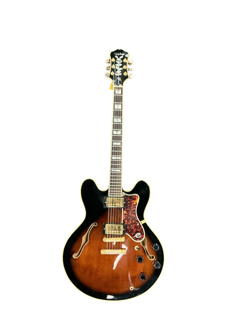 Vist Large View of Product Image Which is Used Epiphone SHERATON II PRO Semi-Hollow Electric Guitar Sunburst 6-String