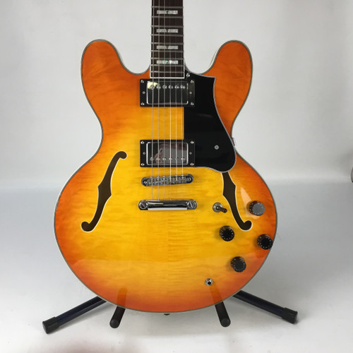 Vist Large View of Product Image Which is Used FIREFLY ES STYLE Double Cut Electric Guitar Natural 6-String