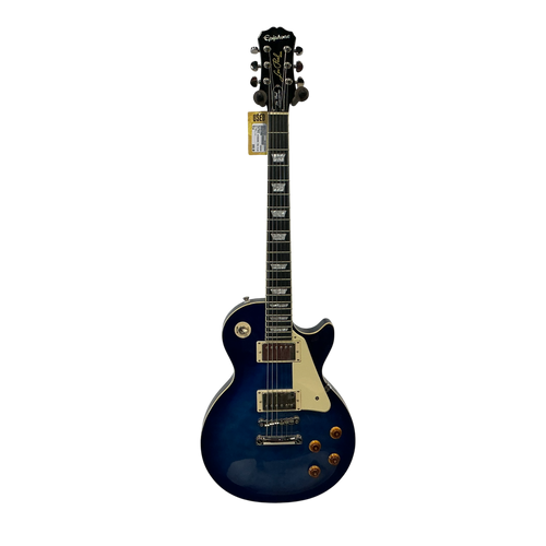 Vist Large View of Product Image Which is Used Epiphone LES PAUL STANDARD PRO PLUS LP Type Electric Guitar Blue 6-String