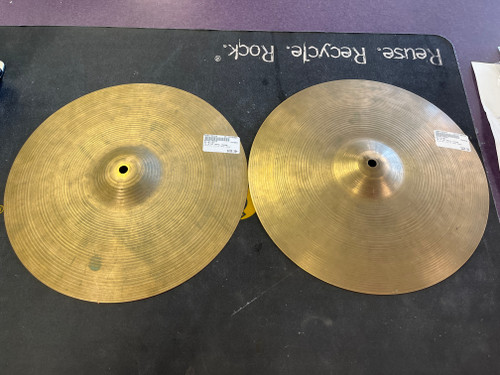 Vist Large View of Product Image Which is Used Zildjian 14 A HI HATS 1950S Hi Hat Cymbals 14"