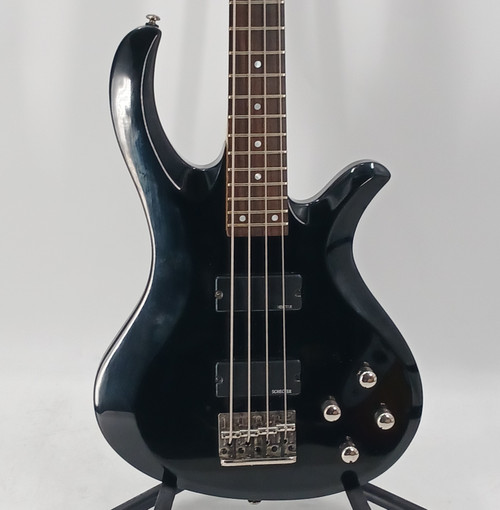 Vist Large View of Product Image Which is Used Schecter RIOT 4 DLX Modern Metal Bass Guitar Black 4-String