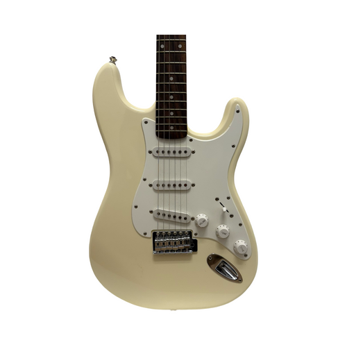 Vist Large View of Product Image Which is Used Squier AFFINITY SERIES STRATOCASTER S Type Electric Guitar White 6-String
