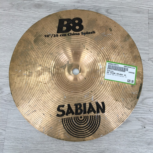 Vist Large View of Product Image Which is Used Sabian B8 CHINA SPLASH 10 China Cymbal 10"
