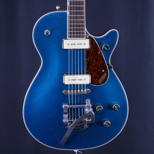 Vist Large View of Product Image Which is Used Gretsch ELECTROMATIC G5210T LP Type Electric Guitar Blue 6-String