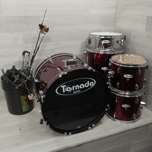 Vist Large View of Product Image Which is Used Mapex Tornado Drum Shells And Hardware Red