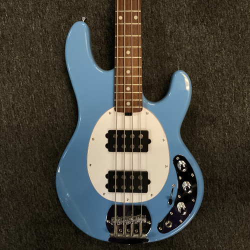 Vist Large View of Product Image Which is Used Sterling by Ernie Ball SUB STING RAY 4 HH Bass Guitar Blue 4-String