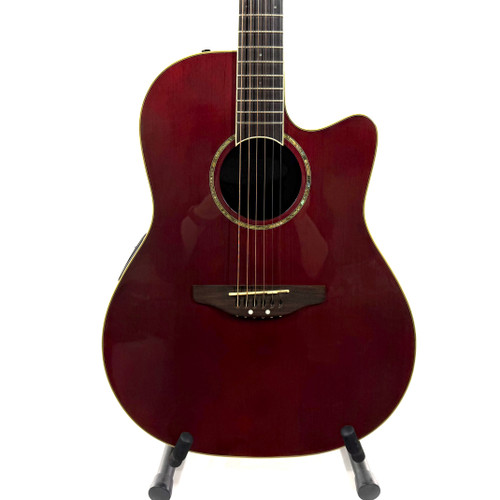 Vist Large View of Product Image Which is Used Ovation GC057M Acoustic Guitar Red