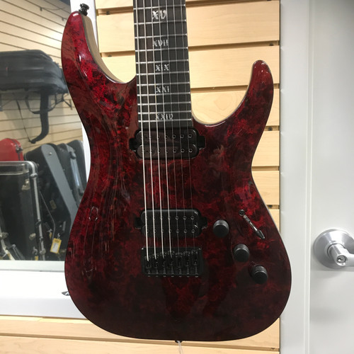 Vist Large View of Product Image Which is Used Schecter C-7 APOCALYPSE Super S Electric Guitar Red 6-String