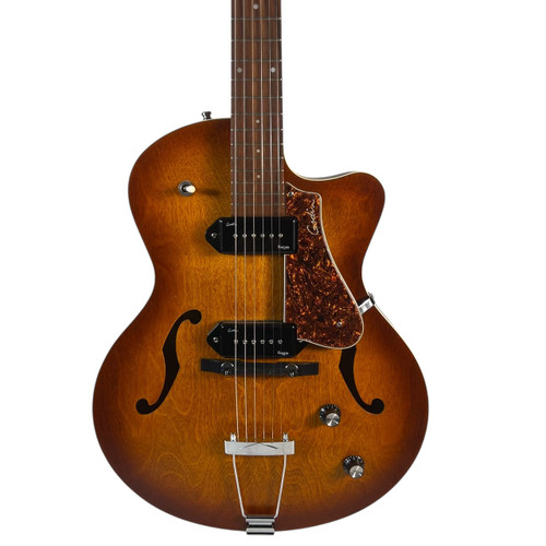 Vist Large View of Product Image Which is Used 2023 Godin 5th Avenue Kingpin II Hollowbody Electric Guitar – Cognac Burst