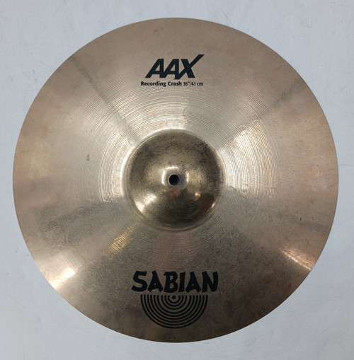 Vist Large View of Product Image Which is Used Sabian 16 IN AAX RECORDING CRASH Vintage Crash Cymbal 16"