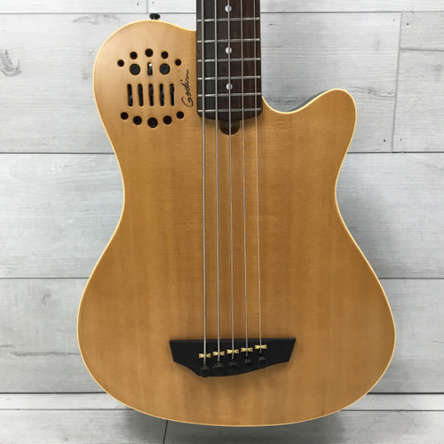 Vist Large View of Product Image Which is Used Godin A5 SA Multiac Series Bass Guitar Natural 5-String