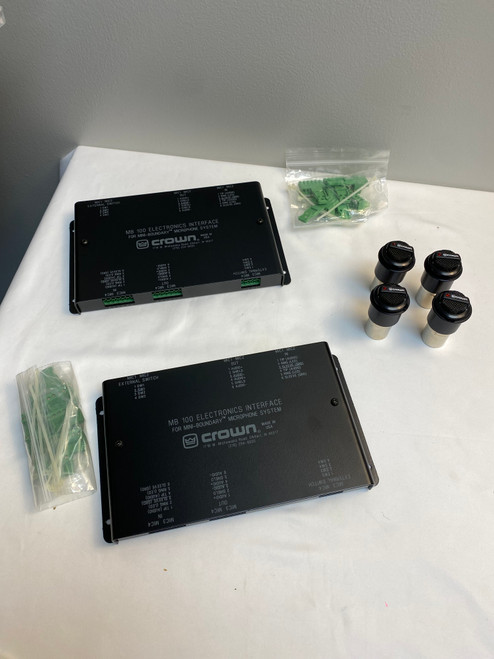 Vist Large View of Product Image Which is Used Crown MB-1 BUNDLE W/ 4 MICS + 2 CONTROLLERS Condenser Microphone