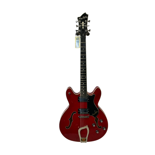 Vist Large View of Product Image Which is Used Hagstrom VIKING Semi-Hollow Electric Guitar Red 6-String