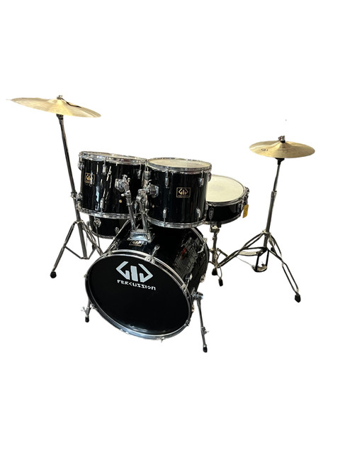 Vist Large View of Product Image Which is Used Gig Percussion 5PC KIT WITH HARDWARE (NO THRONE) Drum Shells and Hardware Black