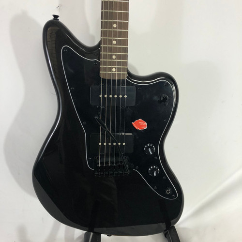 Vist Large View of Product Image Which is Used Squier AFFINITY JAZZMASTER Offset Double Cutaway Electric Guitar Black 6-String