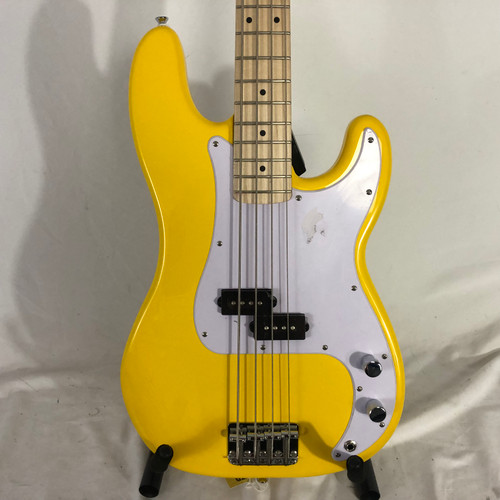 Vist Large View of Product Image Which is Used Squier SONIC P BASS P Type Bass Guitar Yellow 4-String