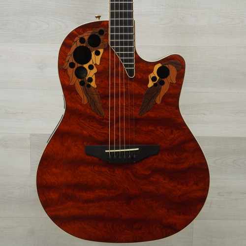 Vist Large View of Product Image Which is Used Ovation Collector Series 1999 Solid Top Acoustic Guitar Wood @Neck