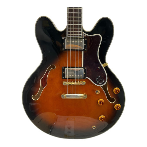 Vist Large View of Product Image Which is Used Epiphone 2001 MIK Sheraton Semi-hollow Electric Guitar Sunburst 6-String