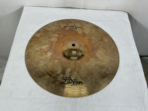 Vist Large View of Product Image Which is Used Zildjian 14 BRILLIANT ROCK HIHAT BOTTOM ONLY Hi Hat Cymbals 14"