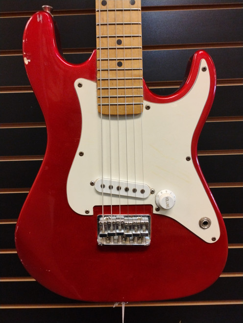 Vist Large View of Product Image Which is Used Harmony MINI STRAT 02825 Electric Guitar Red 6-String