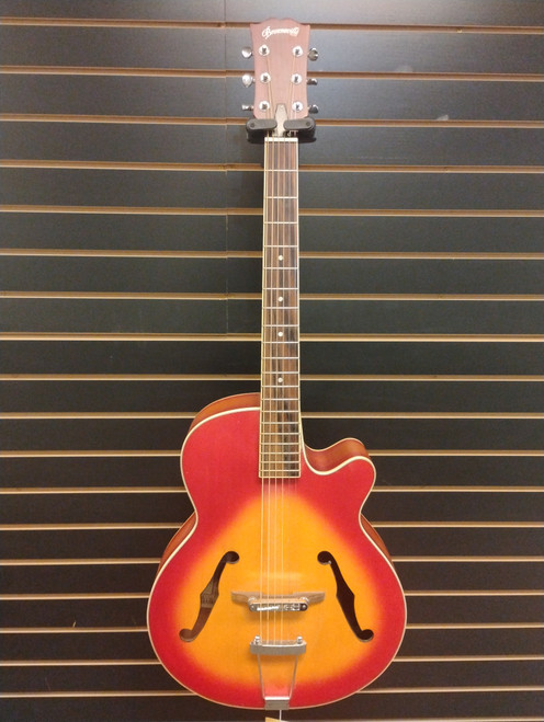 Vist Large View of Product Image Which is Used Brownsville AAG-10C Acoustic Guitar Cherry Sunburst
