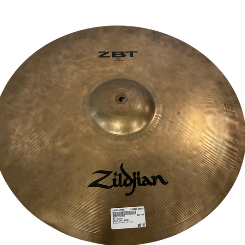 Vist Large View of Product Image Which is Used Zildjian 20IN ZBT RIDE Ride Cymbal 20"