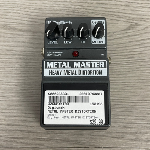 Vist Large View of Product Image Which is Used - Digitech METAL MASTER DISTORTION - Distortion Pedal