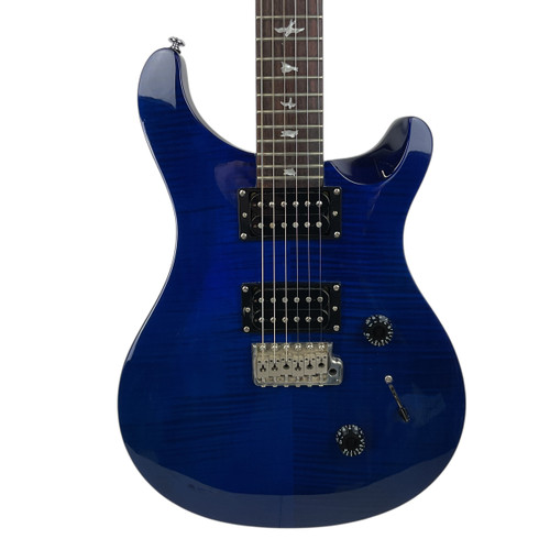 Vist Large View of Product Image Which is Used Paul Reed Smith - PRS SE CUSTOM 24 Double Cut Electric Guitar Blue 6-String