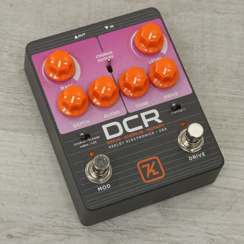 Vist Large View of Product Image Which is Used Keeley Dcr Drive Chorus Rotary Overdrive Pedal