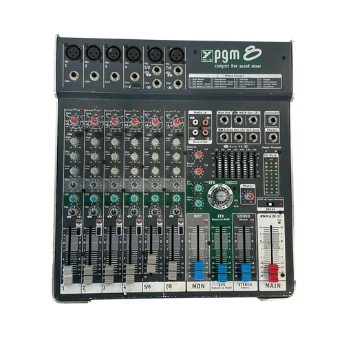 Vist Large View of Product Image Which is Used Yorkville PGM8 Mixing Console