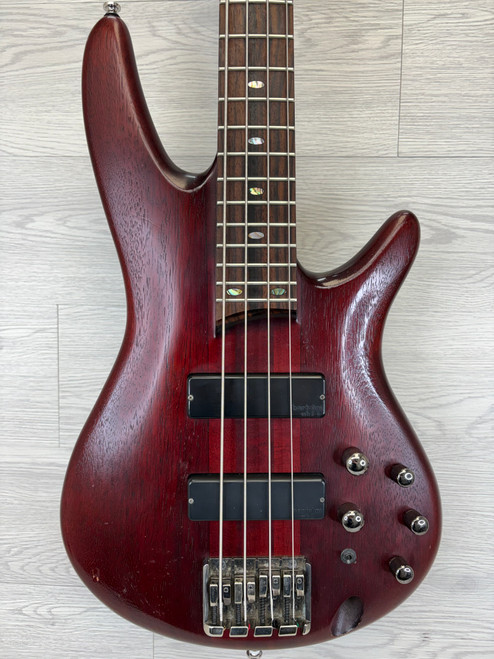 Vist Large View of Product Image Which is Used Ibanez SR500T MAHOGANY 4-STRING BASS Modern Metal Bass Guitar Wood 4-String