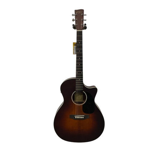 Vist Large View of Product Image Which is Used Recording King RGA-16R-CFE5-TBR Solid Top Acoustic Guitar Tobacco Sunburst
