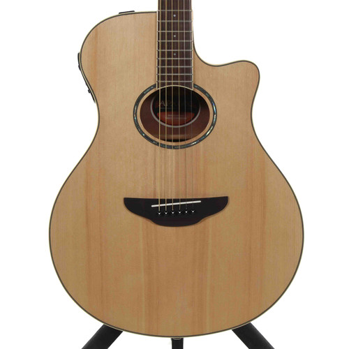 Vist Large View of Product Image Which is Used Yamaha APX600 NA Solid Top Acoustic Guitar Natural