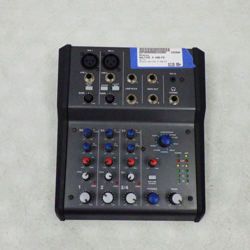 Vist Large View of Product Image Which is Used Alesis Multimi 4 Usb-Fx Compact Mixer