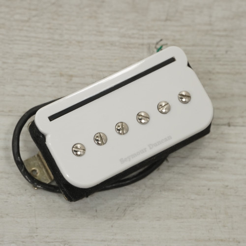 Vist Large View of Product Image Which is Used Seymour Duncan SHPR-1 P-rails Bridge White Guitar Pickup