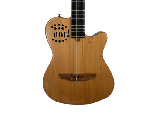 Vist Large View of Product Image Which is Used Godin MULTIAC ACS SLIM Solid Top Acoustic Guitar Natural