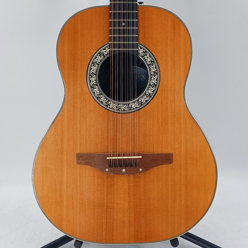 Vist Large View of Product Image Which is Used Ovation 1115 W/FISHMAN OHSC Vintage Solid Top Acoustic Guitar Natural