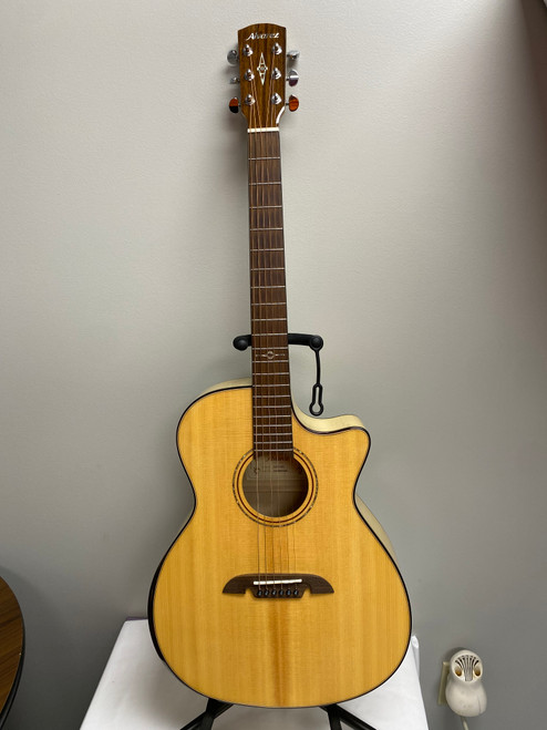 Vist Large View of Product Image Which is Used Alvarez AGFM80CEAR Solid Top Acoustic Guitar Natural