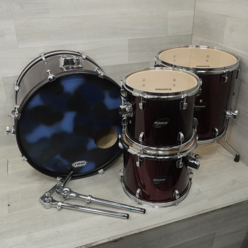 Vist Large View of Product Image Which is Used Ludwig Accent Cs Combo Drum Shell Kit Red