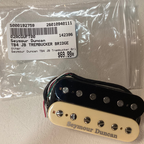Vist Large View of Product Image Which is Used Seymour Duncan TB4 JB TREMBUCKER BRIDGE Guitar Pickup
