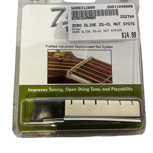 Vist Large View of Product Image Which is Used ZERO GLIDE ZS-CL NUT SYSTEM Guitar Accessory