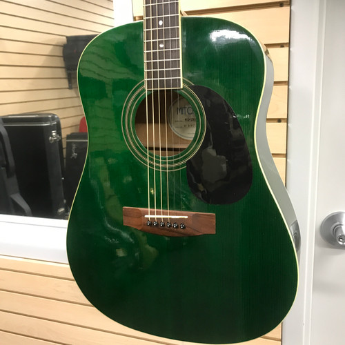 Vist Large View of Product Image Which is Used Mitchell MD-100 Laminate Top Acoustic Guitar Green